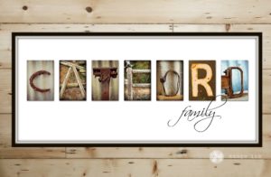 Catford Family letter art